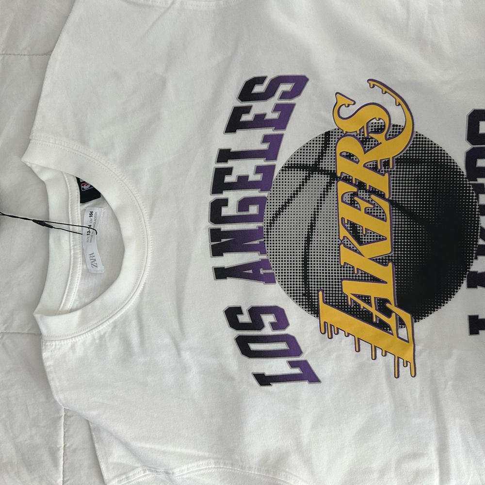 Zara Kids White Lakers Tee